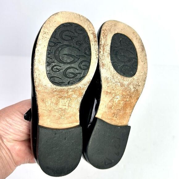 Spring Flowers By Gallucci Italy Black Mary Jane Patent Leather Shoes sz 25 US 8 - Picture 10 of 12